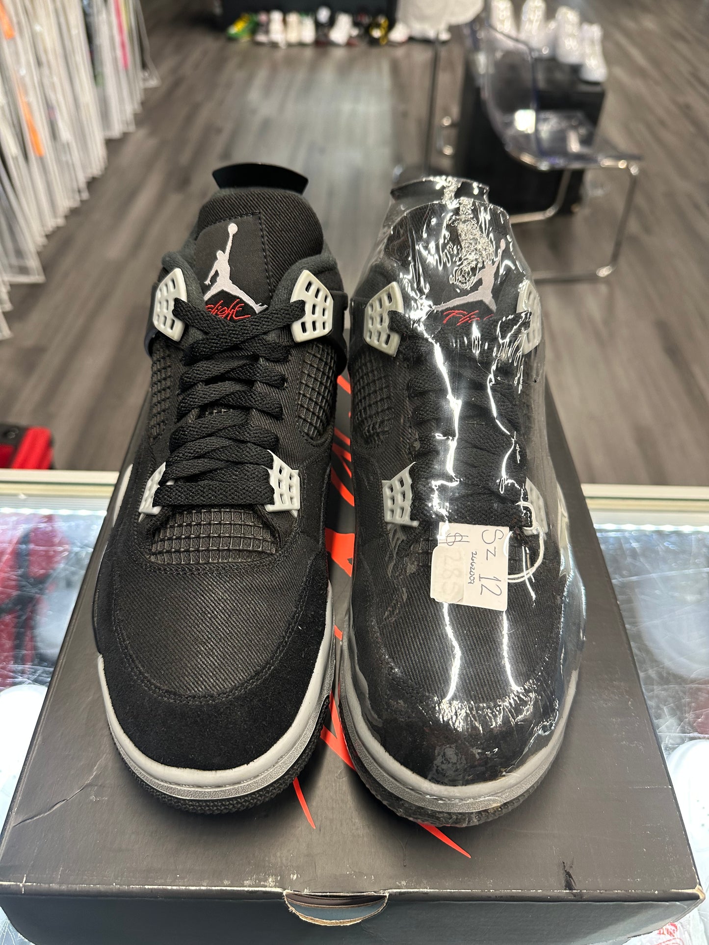 2022 Air Jordan Retro 4 "Black Canvas"