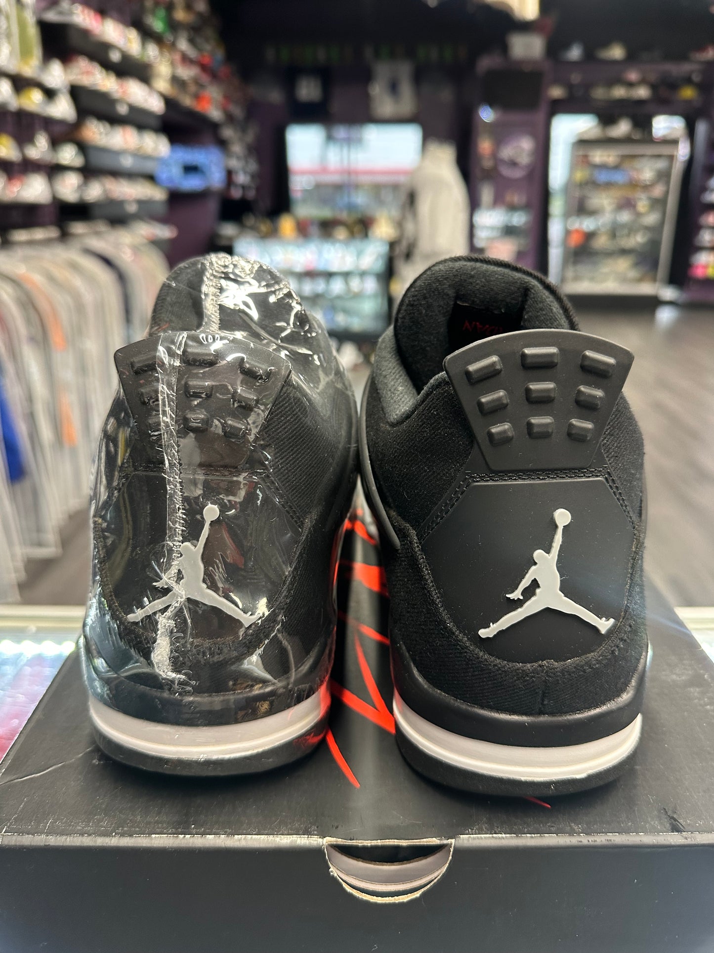 2022 Air Jordan Retro 4 "Black Canvas"