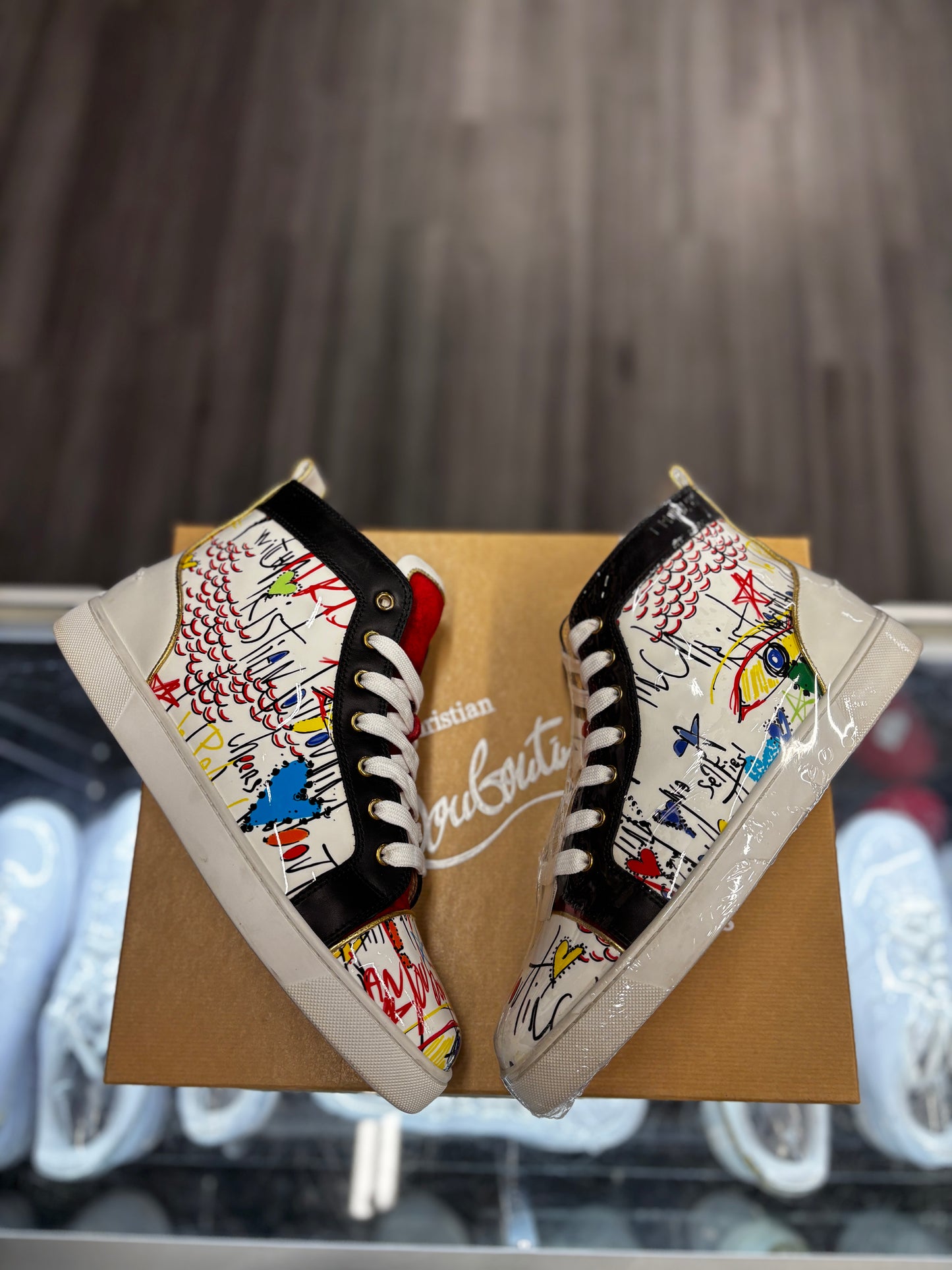 Christian Louboutin Louis Flat "Loubitag Print"