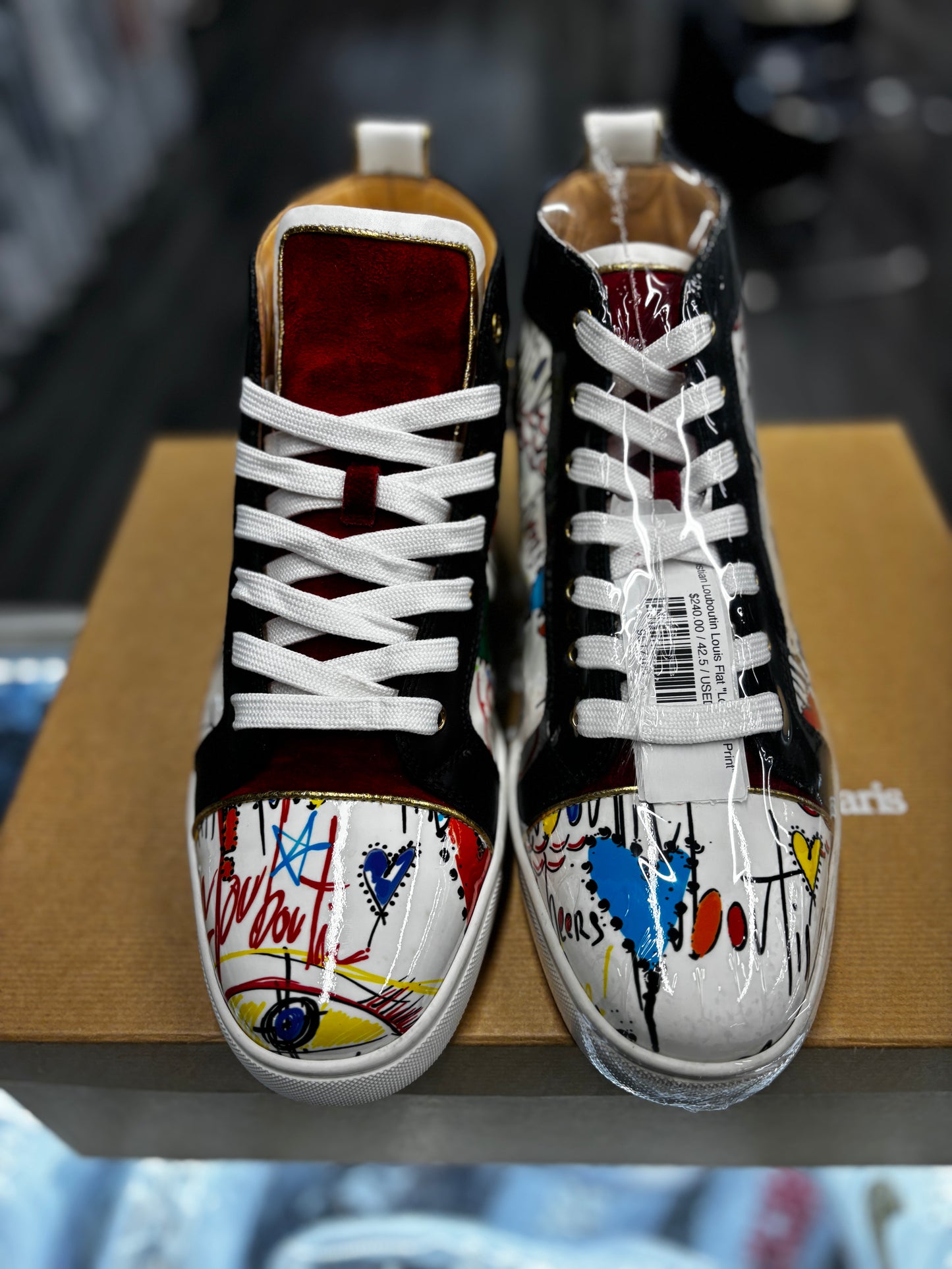 Christian Louboutin Louis Flat "Loubitag Print"