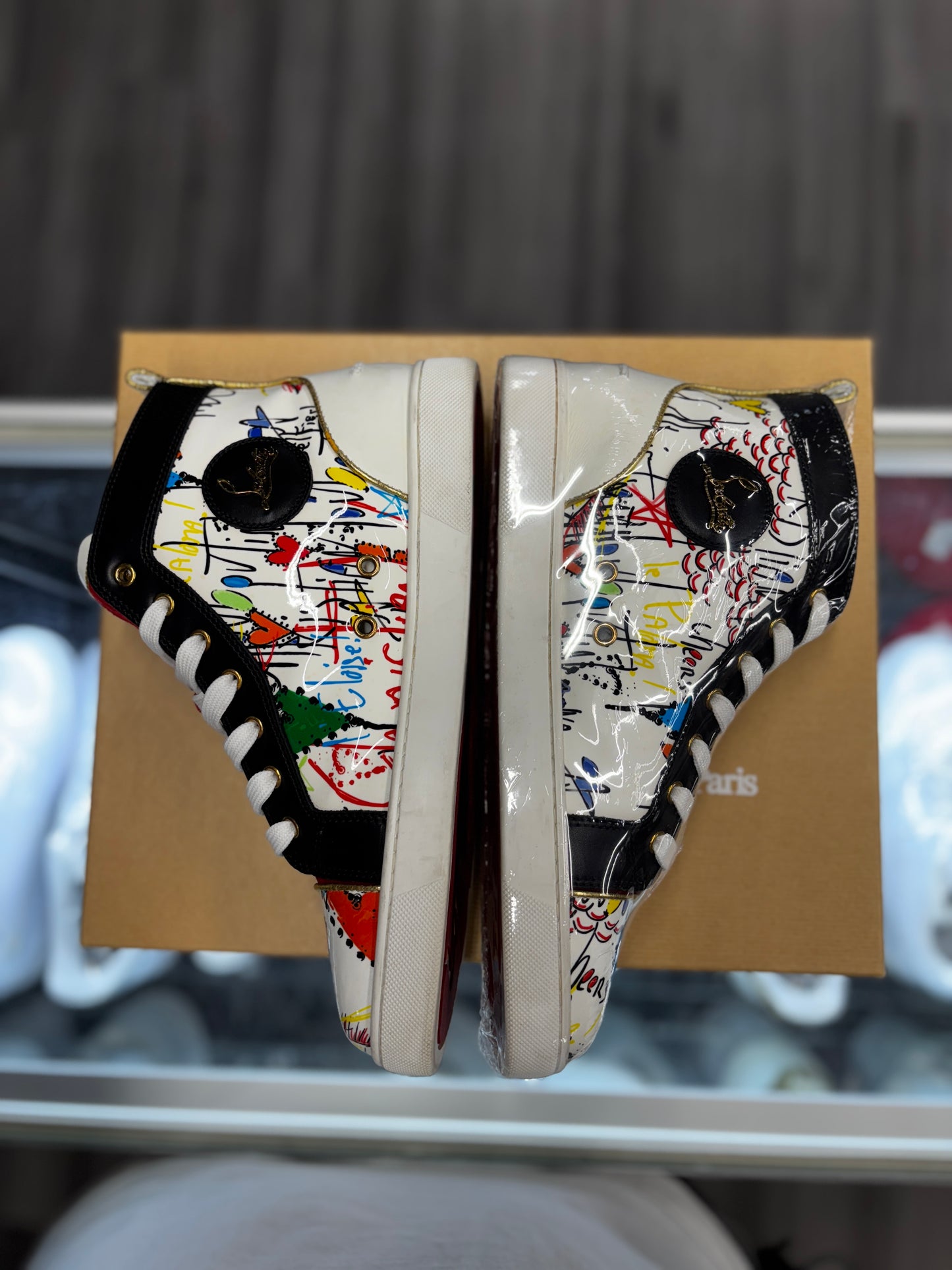 Christian Louboutin Louis Flat "Loubitag Print"