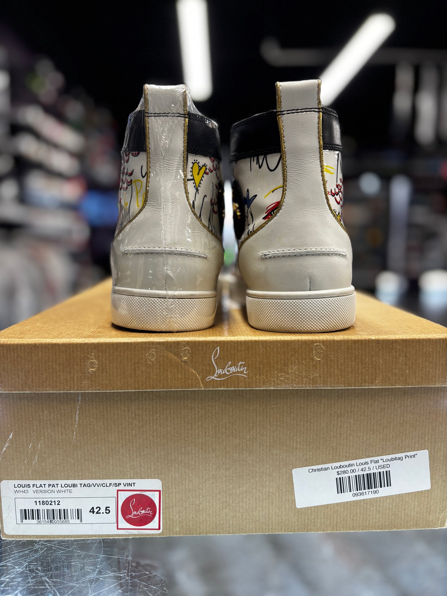 Christian Louboutin Louis Flat "Loubitag Print"