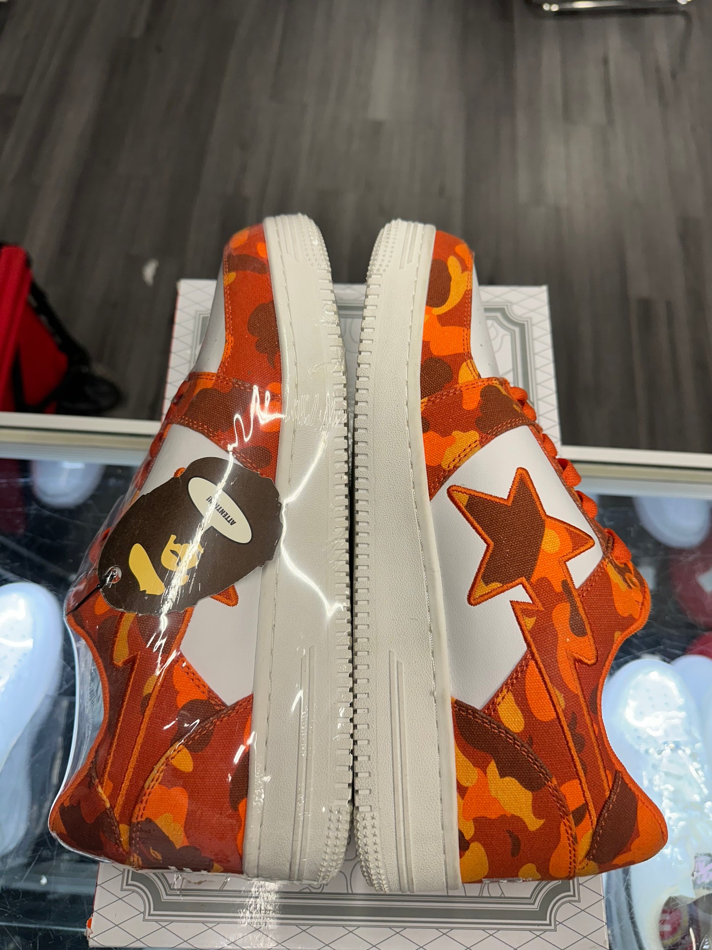 A Bathing Ape Bape Sta Low "Camo Orange"