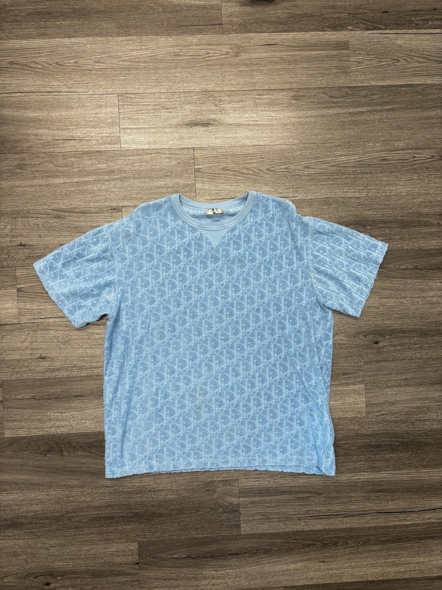 Christian Dior Terry Cloth Shirt "Baby Blue"