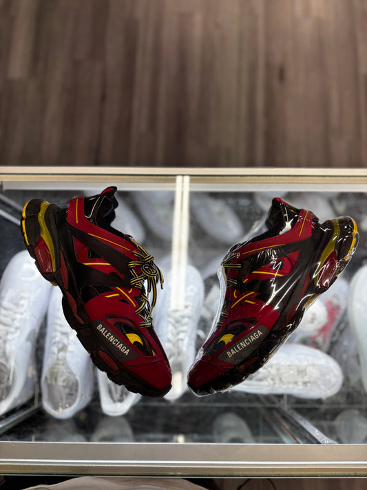 Balenciaga Track "Burgundy/Yellow"