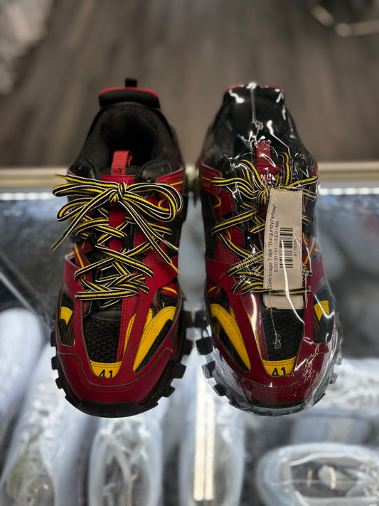 Balenciaga Track "Burgundy/Yellow"