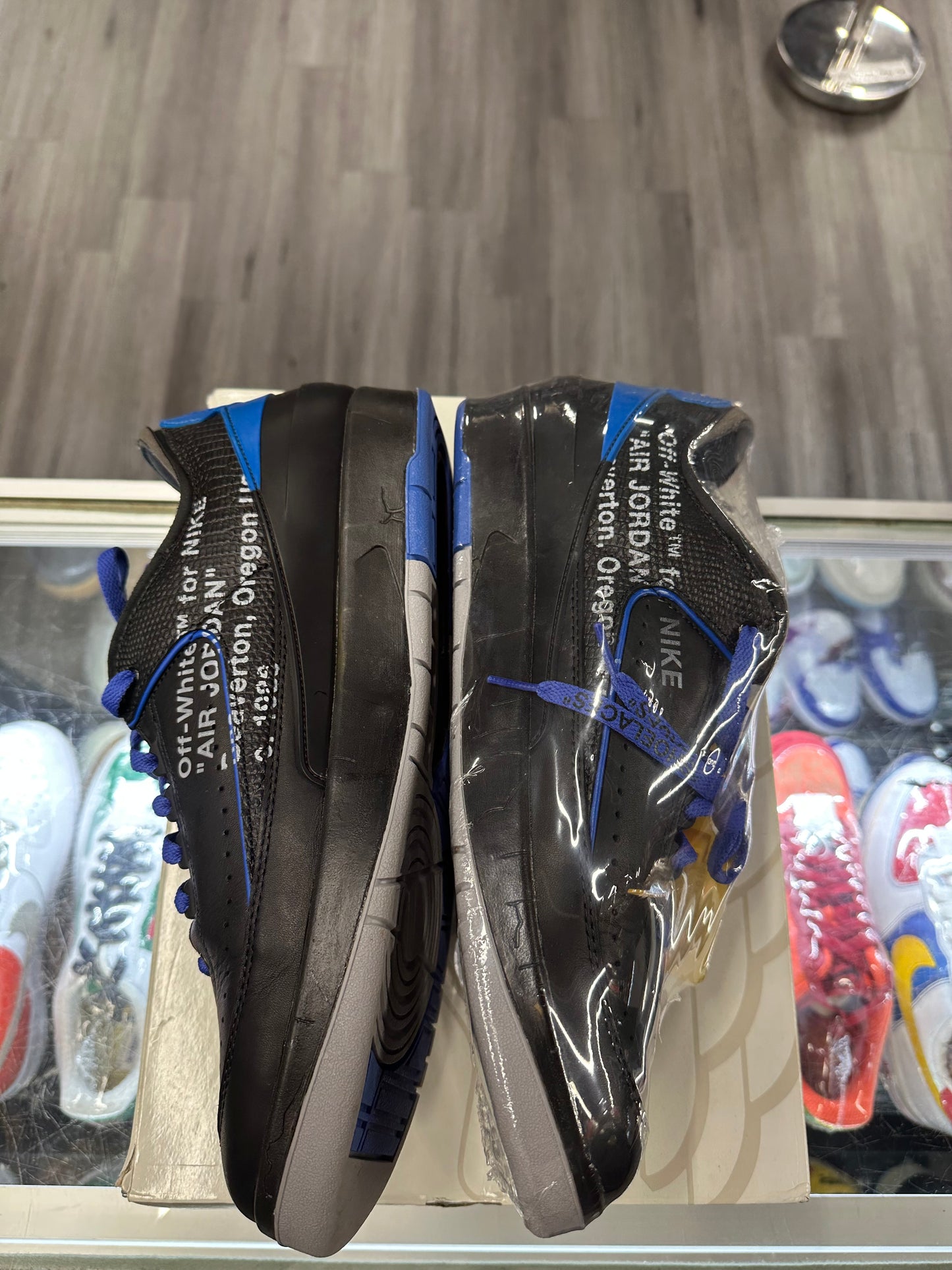 2021 Air Jordan Retro 2 Low "Off-White Black Blue"