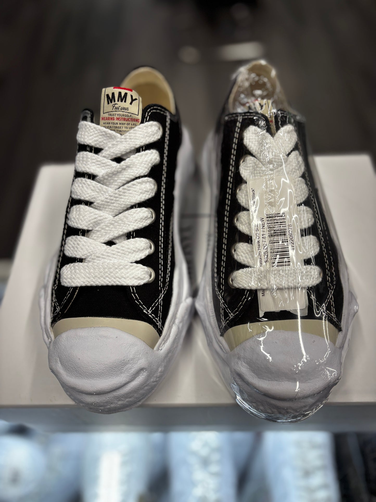2023 Maison Mihara Yasuhiro Peterson 23 OG Sole Canvas Low "Black White"