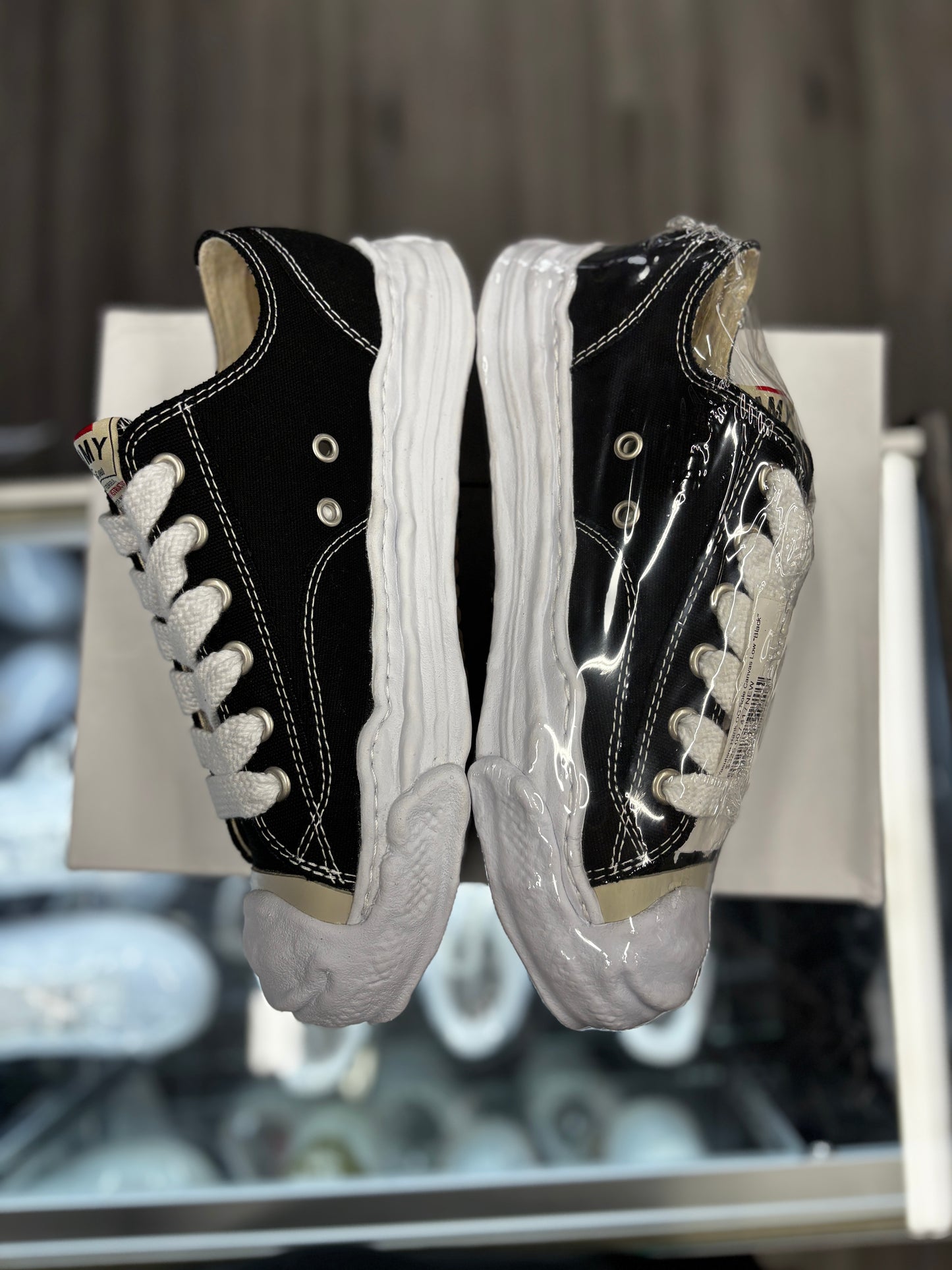 2023 Maison Mihara Yasuhiro Peterson 23 OG Sole Canvas Low "Black White"