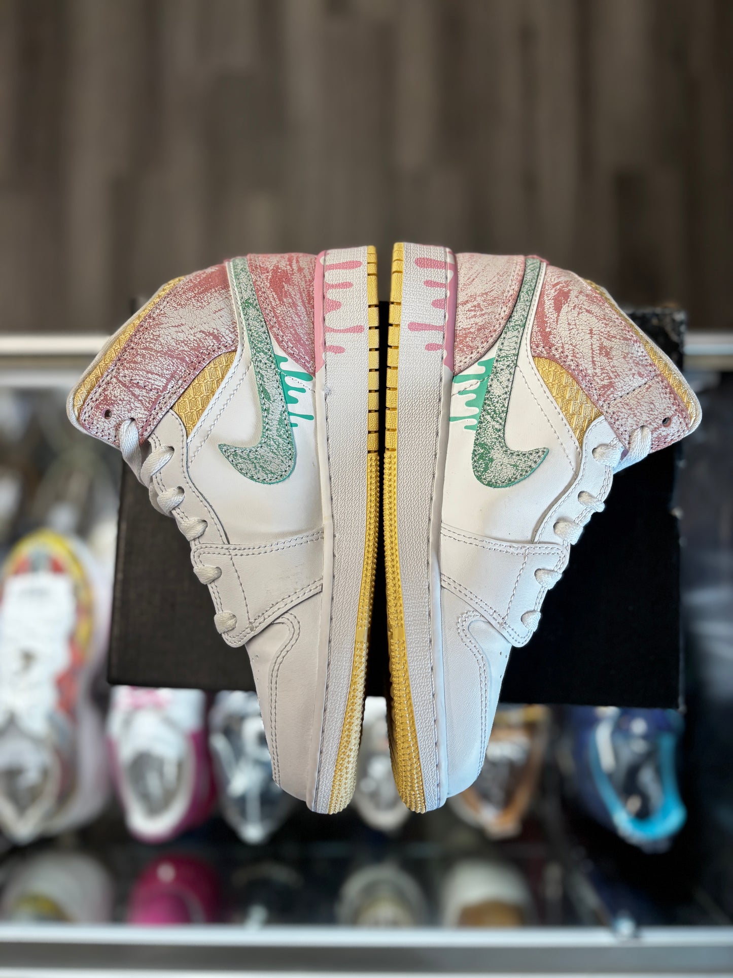 2021 Air Jordan Mid 1 "Paint Drip" (GS)