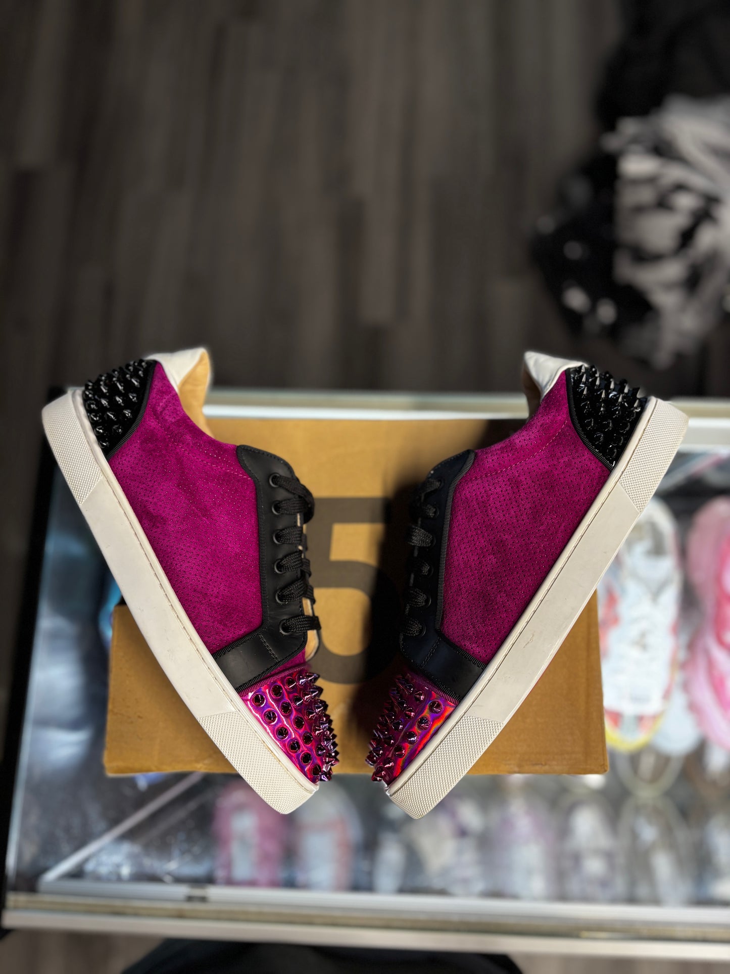 Christian Louboutin Low "Purple Suede"