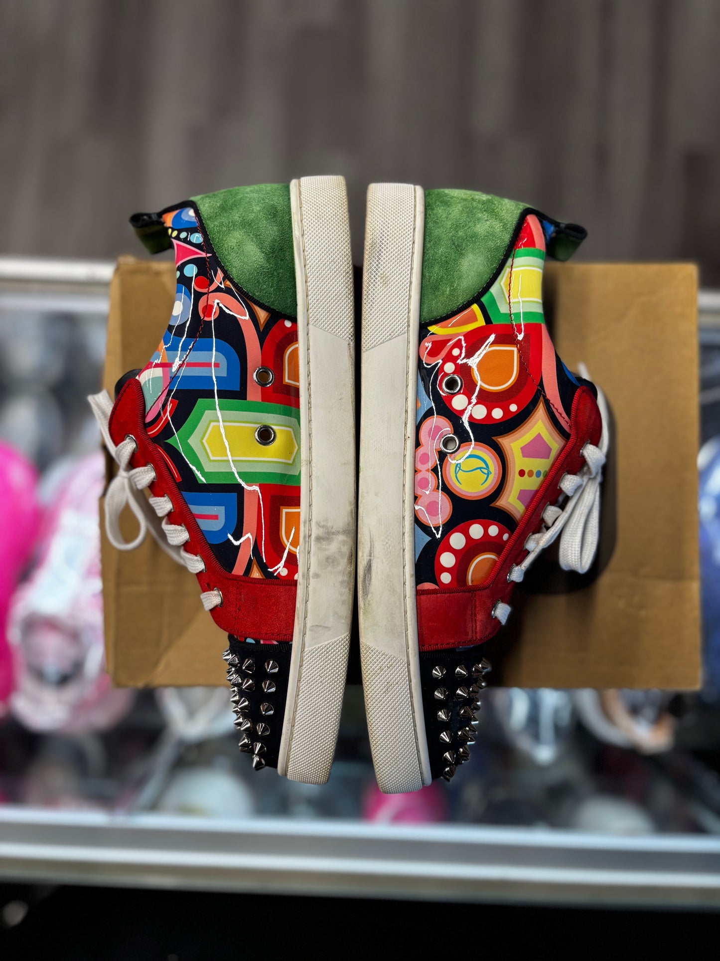 Christian Louboutin Low "Multi-Color Spikes"