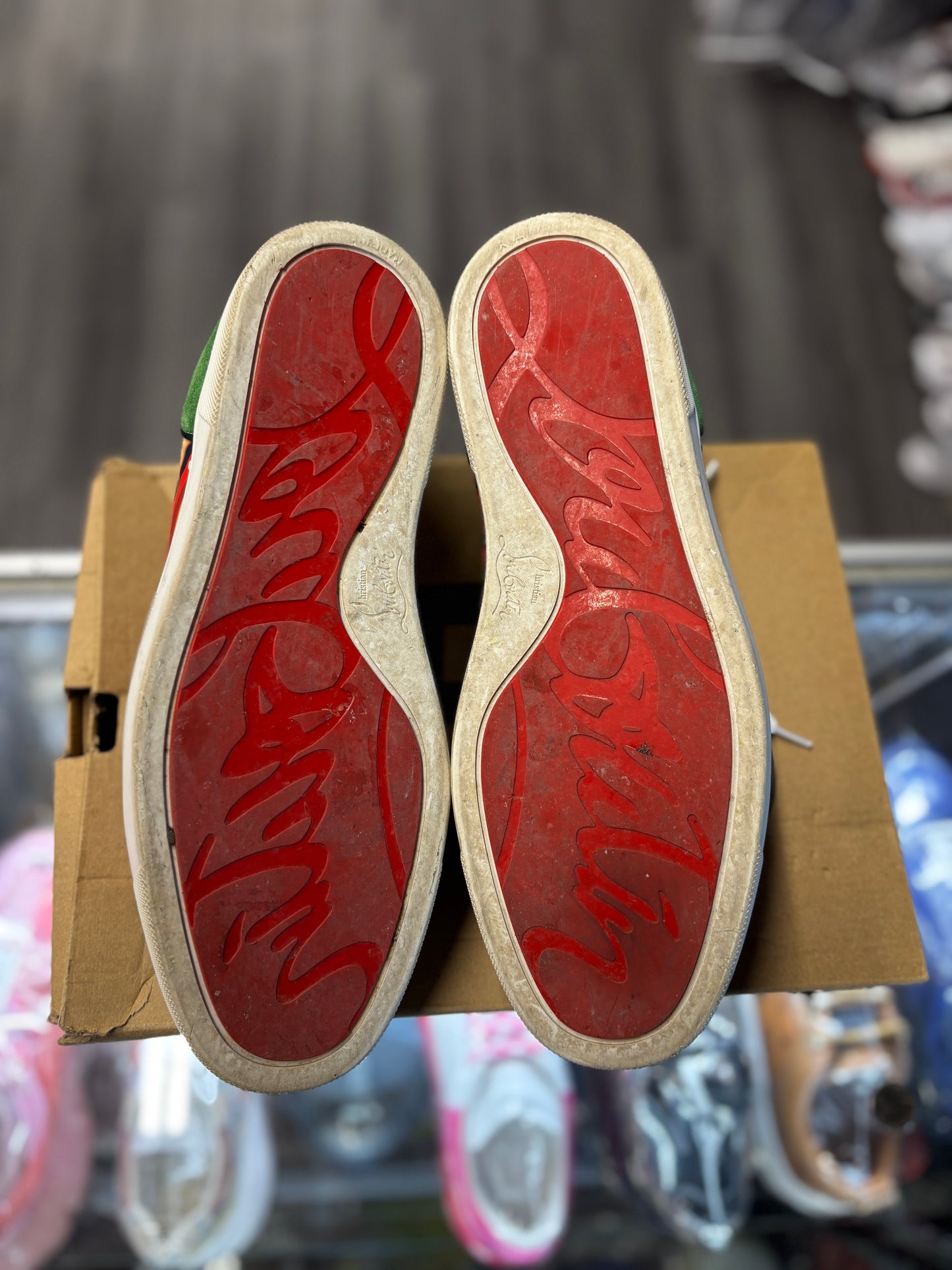 Christian Louboutin Low "Multi-Color Spikes"