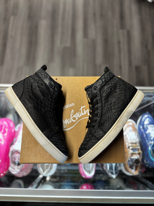 Christian Louboutin High  "Aligator Skin Black"