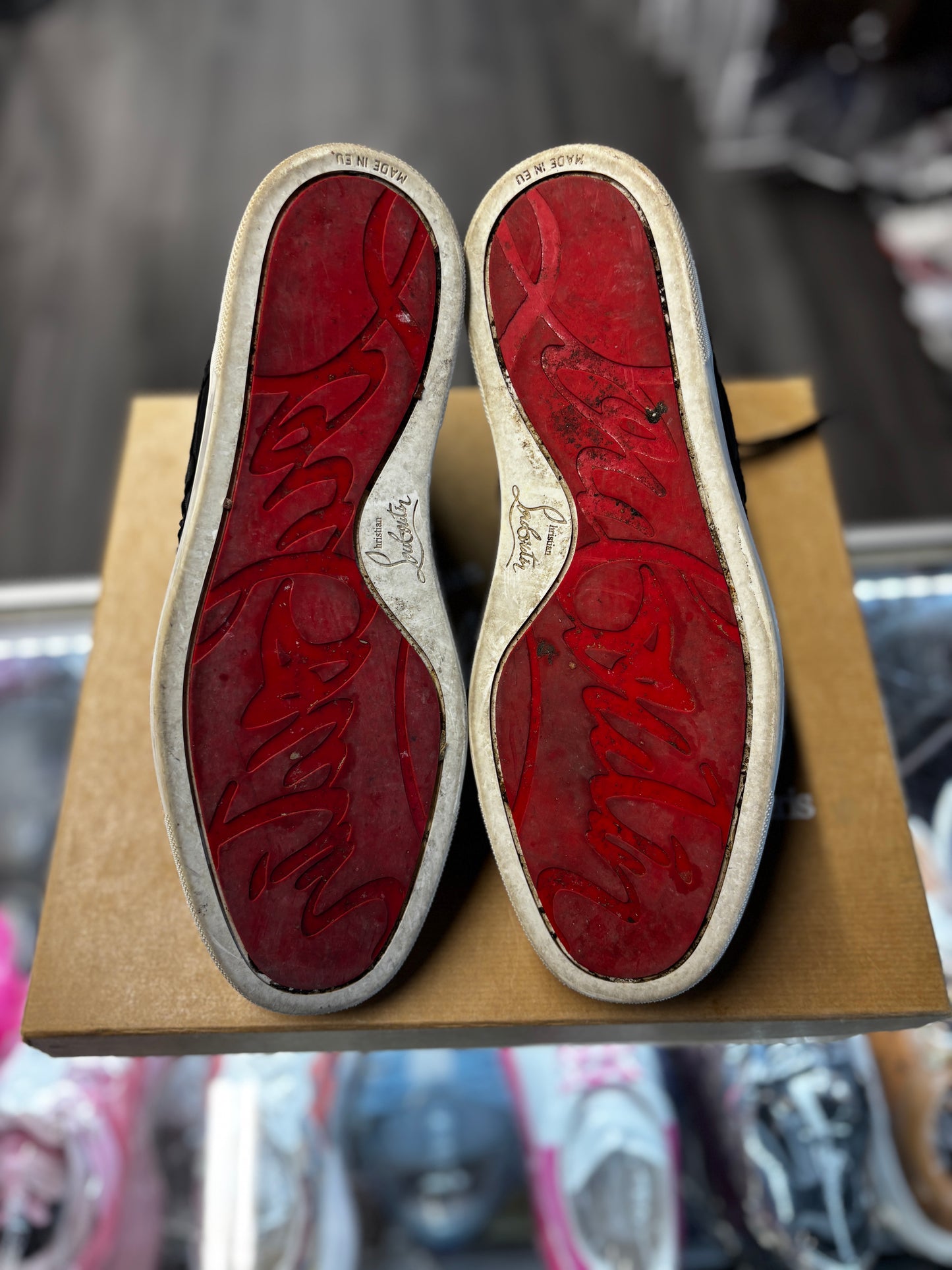 Christian Louboutin High  "Aligator Skin Black"