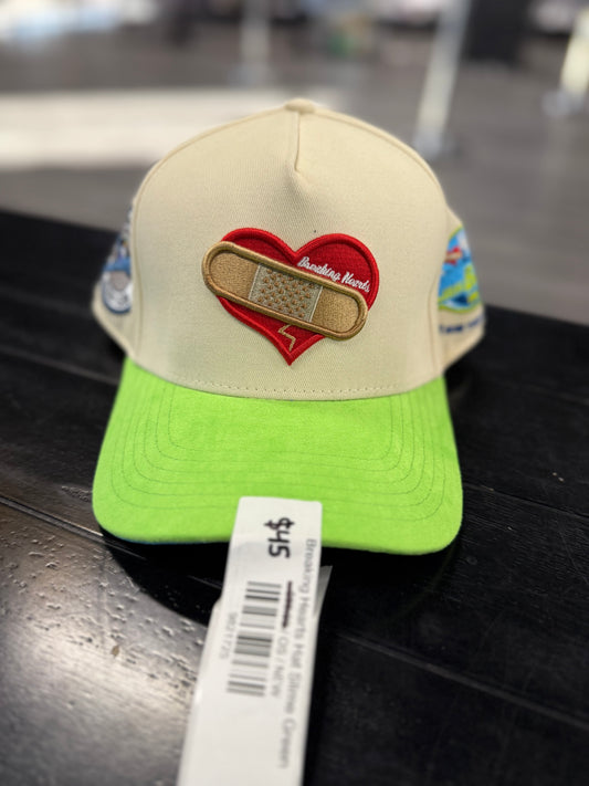 Breaking Hearts Hat Slime Green