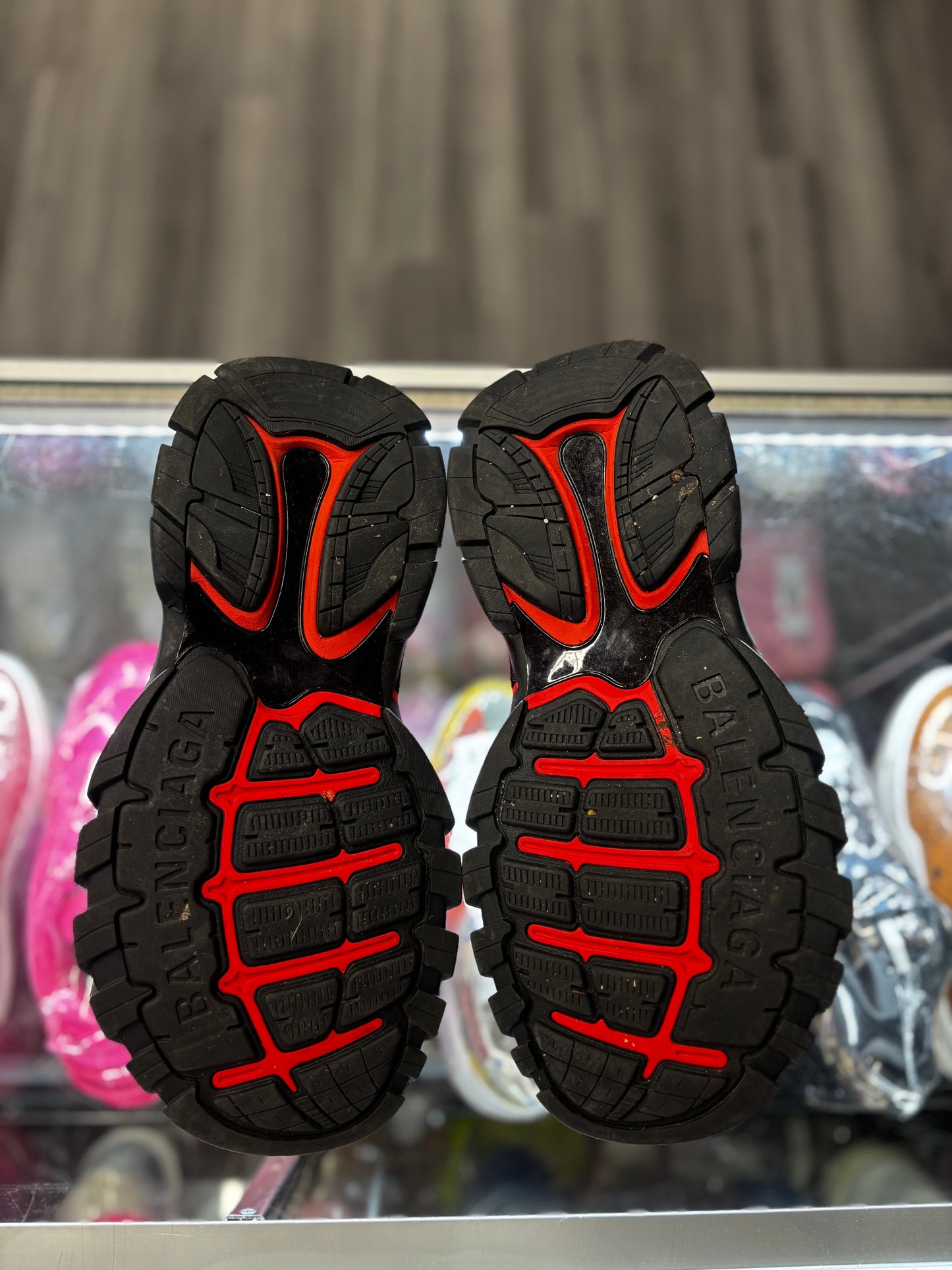 Balenciaga Track Sandal "Black/Red"