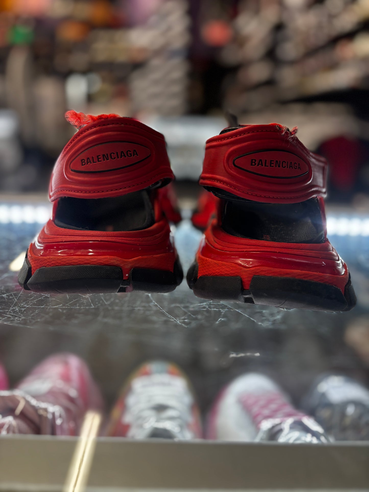 Balenciaga Track Sandal "Black/Red"