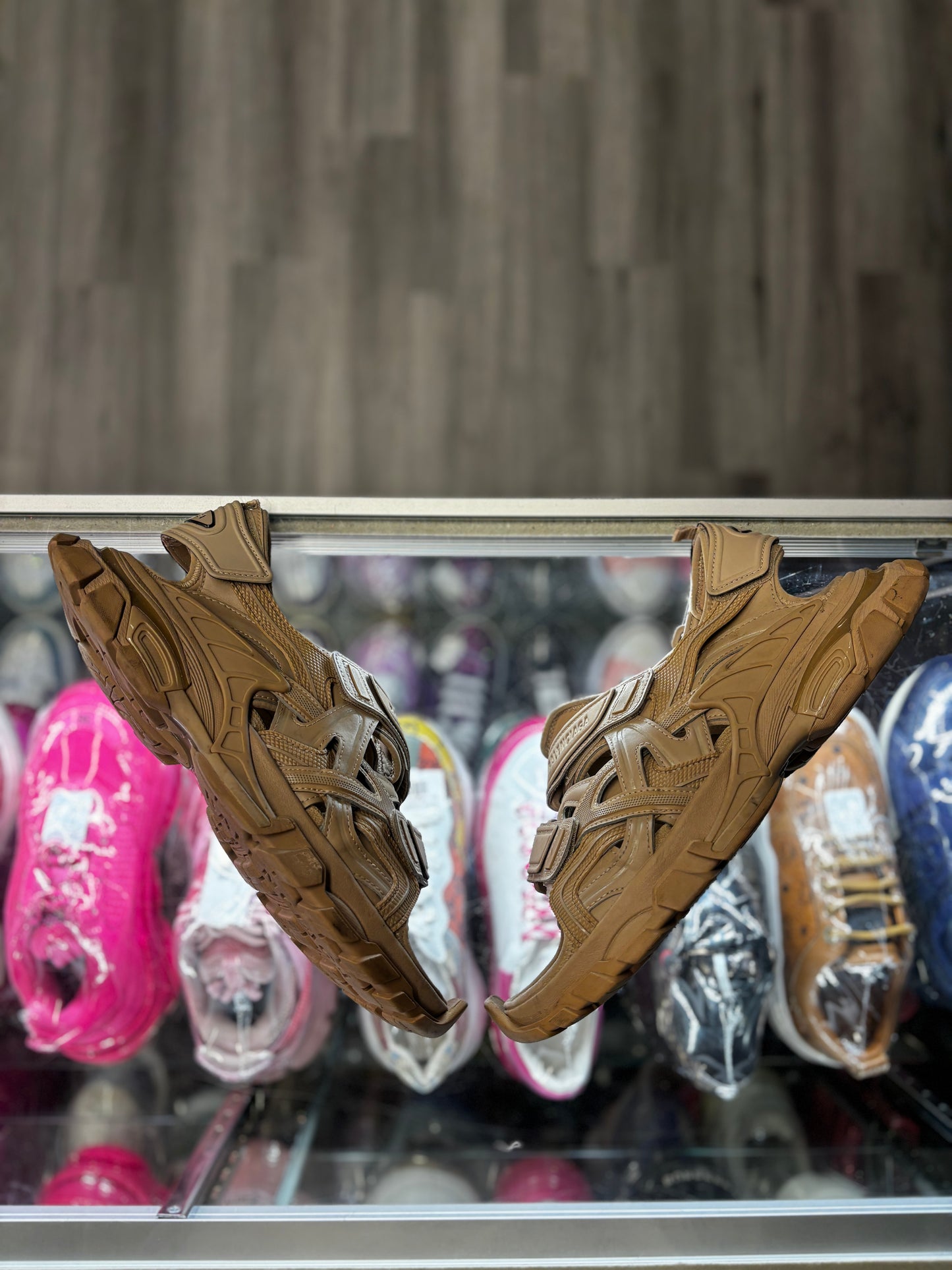 Balenciaga Track Sandal "Tan"