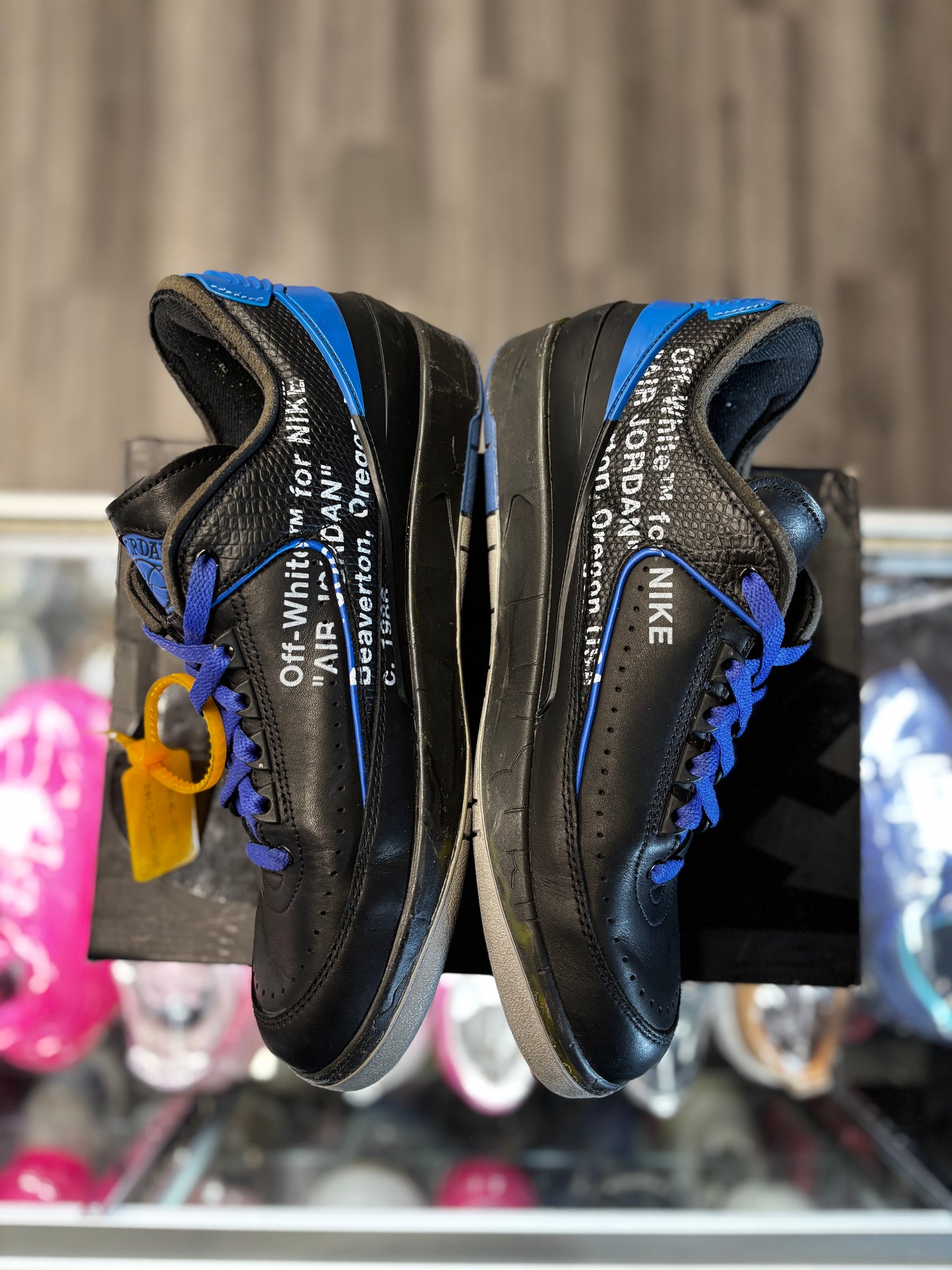 2021 Air Jordan Retro 2 Low "Off-White Black Blue"