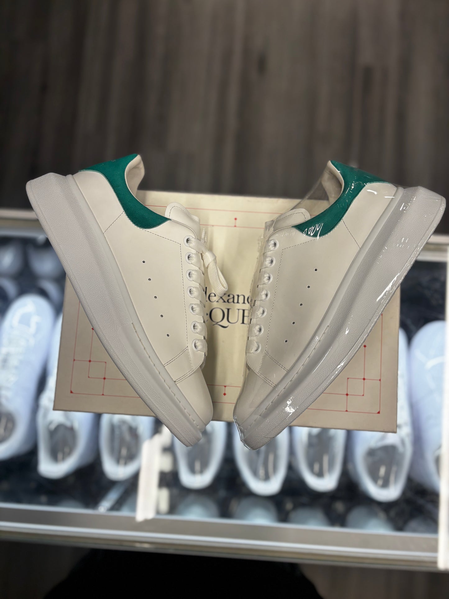 Alexander McQueen Oversized "White/Teal"