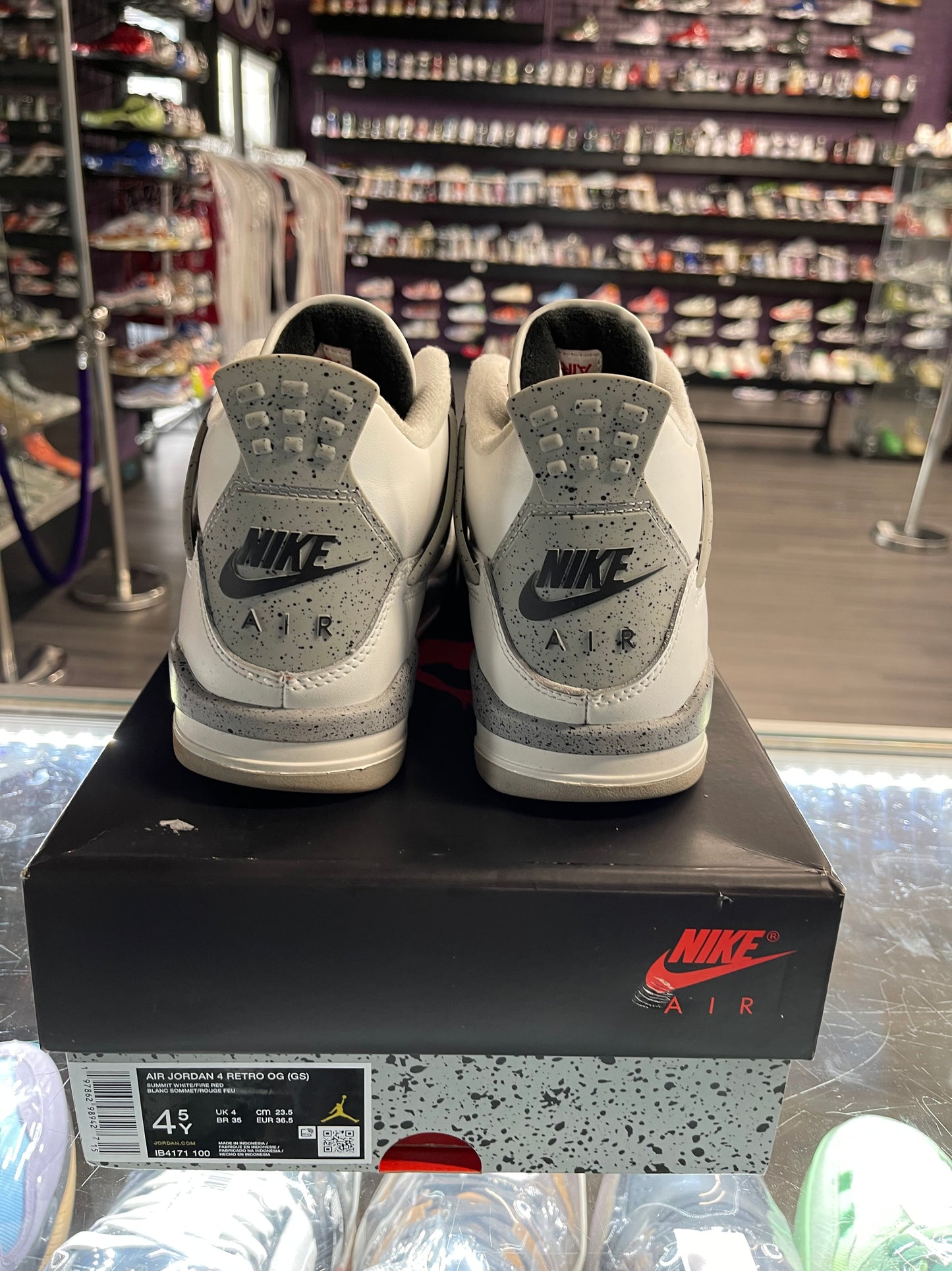 2025 Air Jordan Retro 4 "White Cement" (GS)