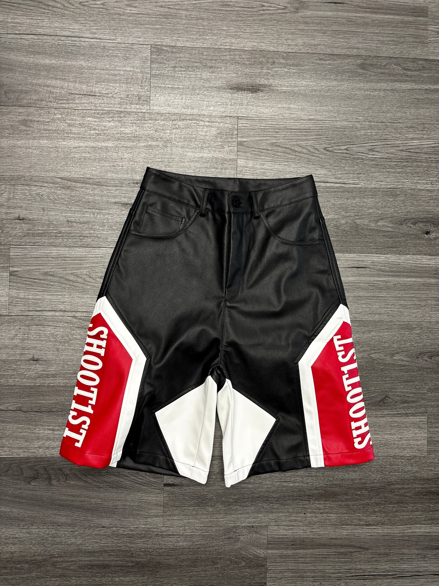 Shoot1st Moto Shorts "Black Red"