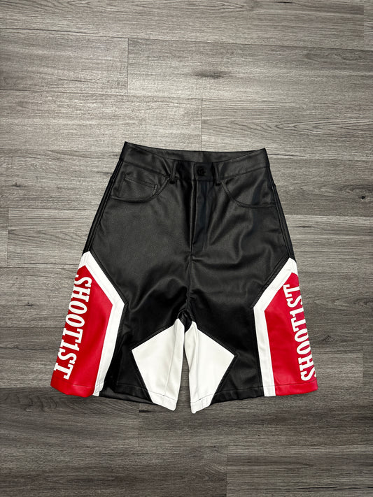Shoot1st Moto Shorts "Black Red"