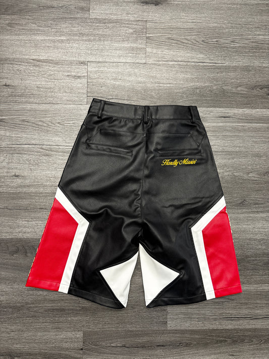 Shoot1st Moto Shorts "Black Red"