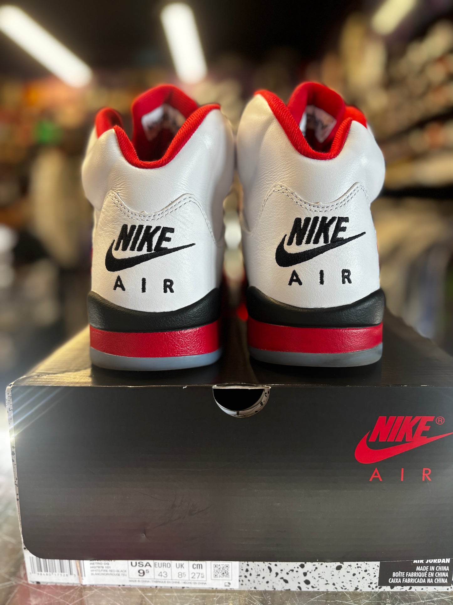 2025 Air Jordan Retro 5 "Fire Red Black Tongue"