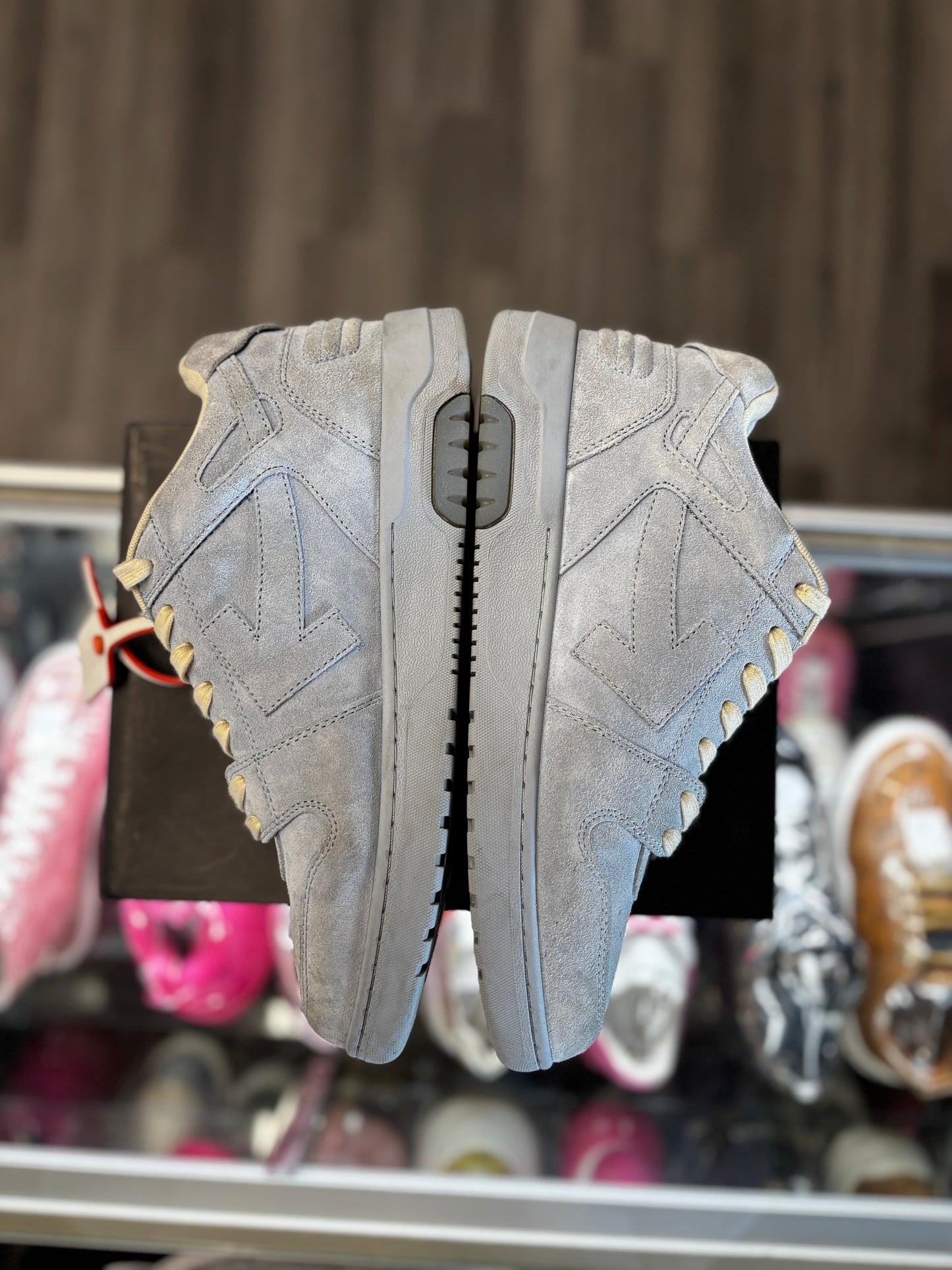 Off-White Out The Office Suede "Light Blue"