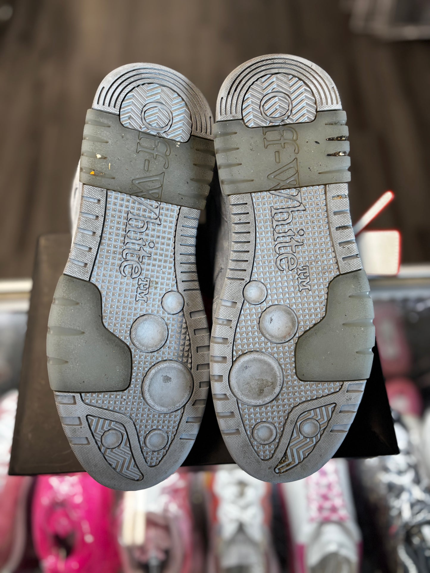 Off-White Out The Office Suede "Light Blue"