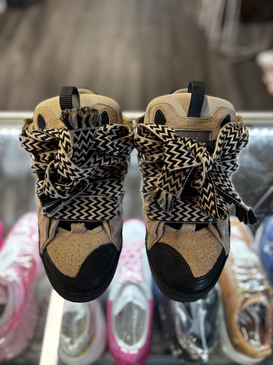 Lanvin Curb Sneaker "Beige/Black"