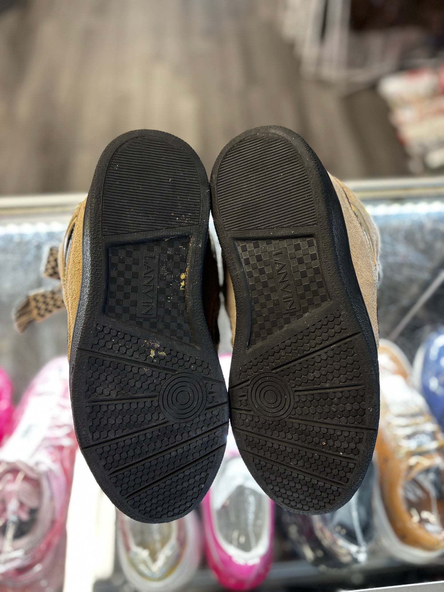 Lanvin Curb Sneaker "Beige/Black"