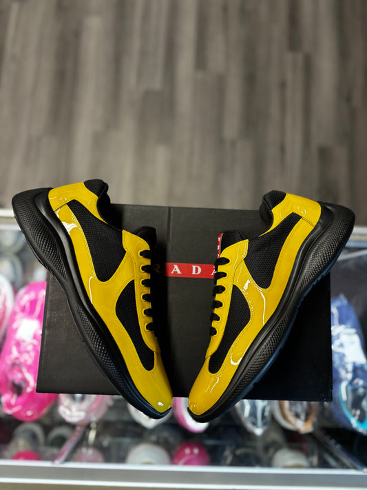 Prada Americas Cup Low Patent “Black/Yellow”