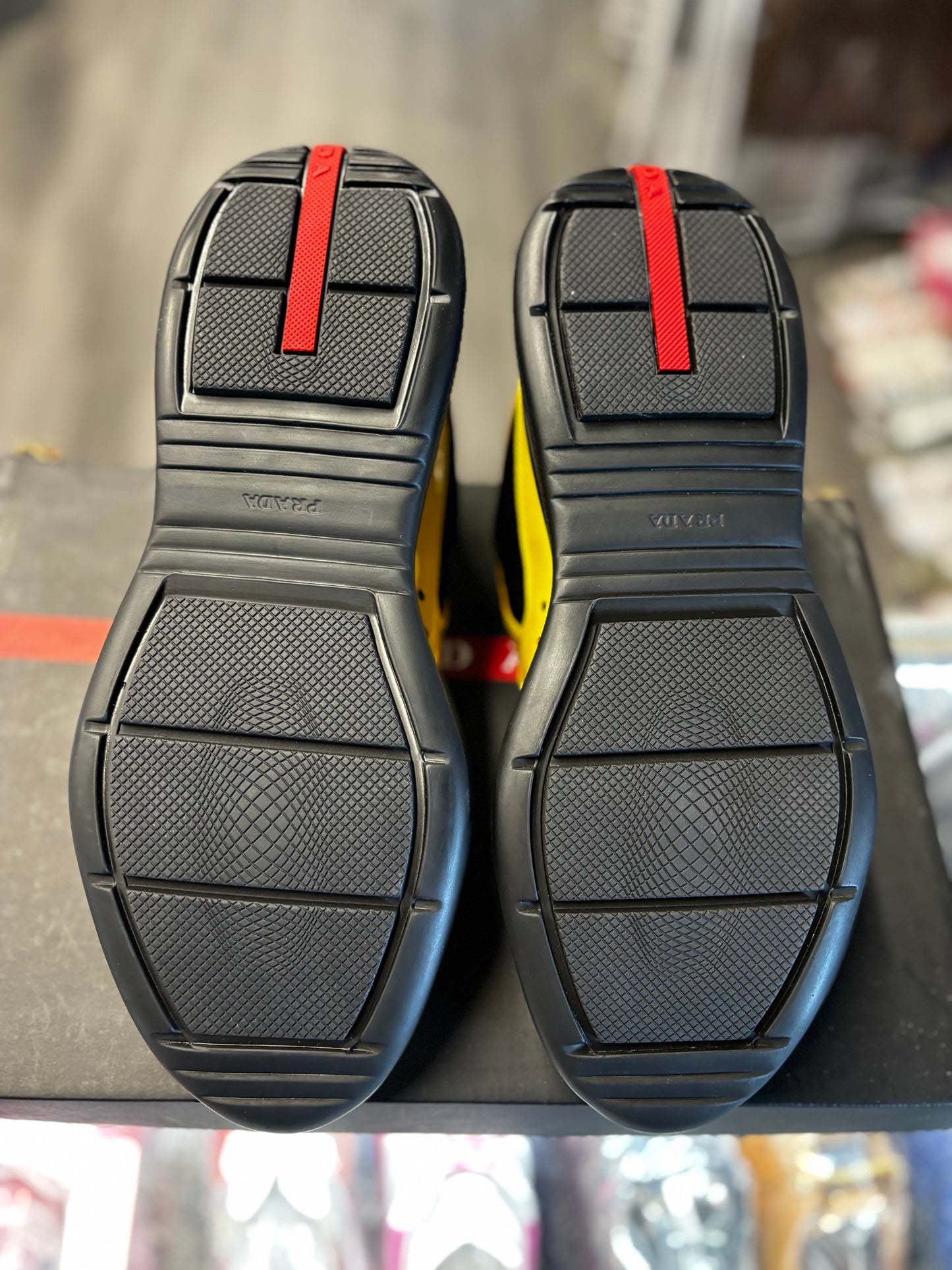 Prada Americas Cup Low Patent “Black/Yellow”