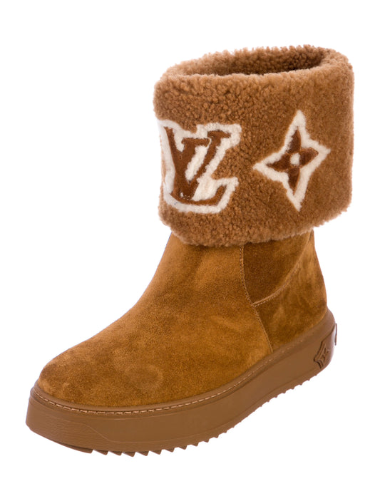 Louis Vuitton Snowdrop Flat Ankle Boot "Brown Print"