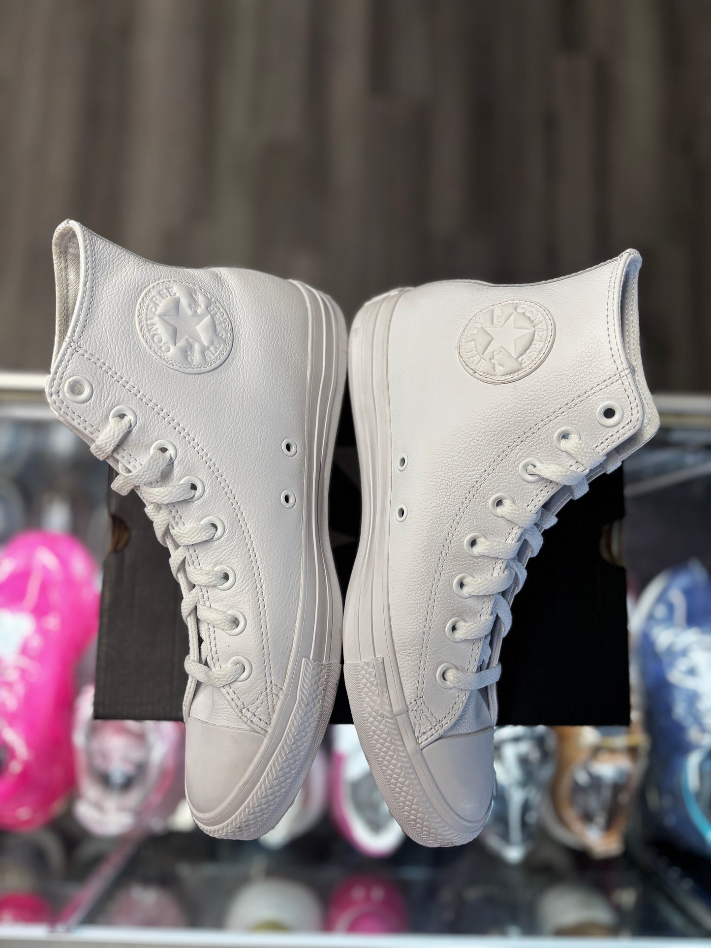 2019 Converse Chuck Taylor All Star Leather Hi "White Monochrome"