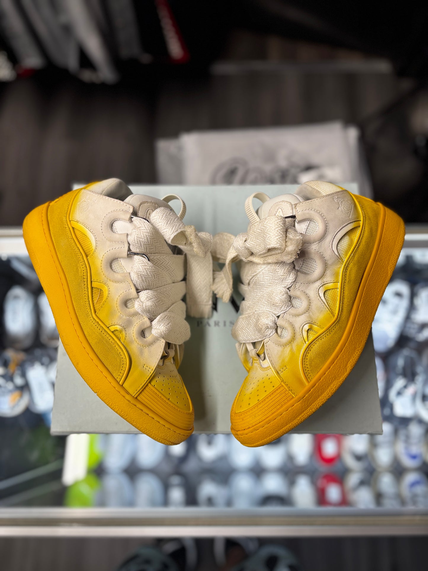 Lanvin Curb Sneaker “Yellow/White”
