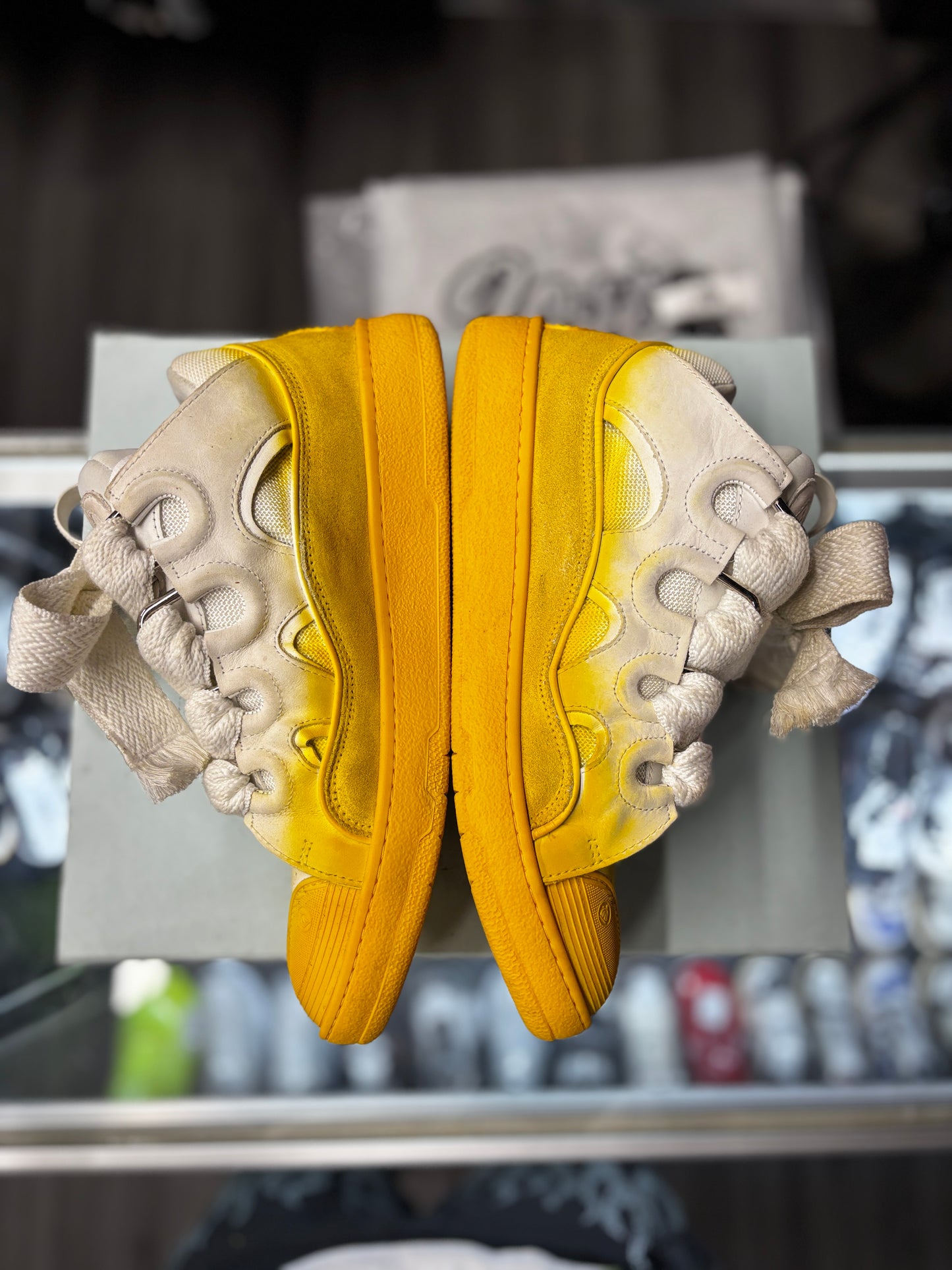 Lanvin Curb Sneaker “Yellow/White”