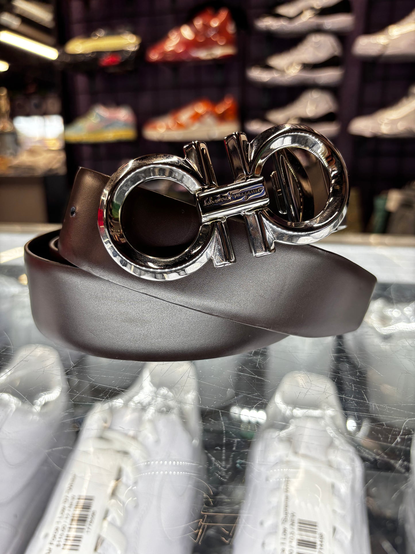 Ferragamo Belt "Brown Black"