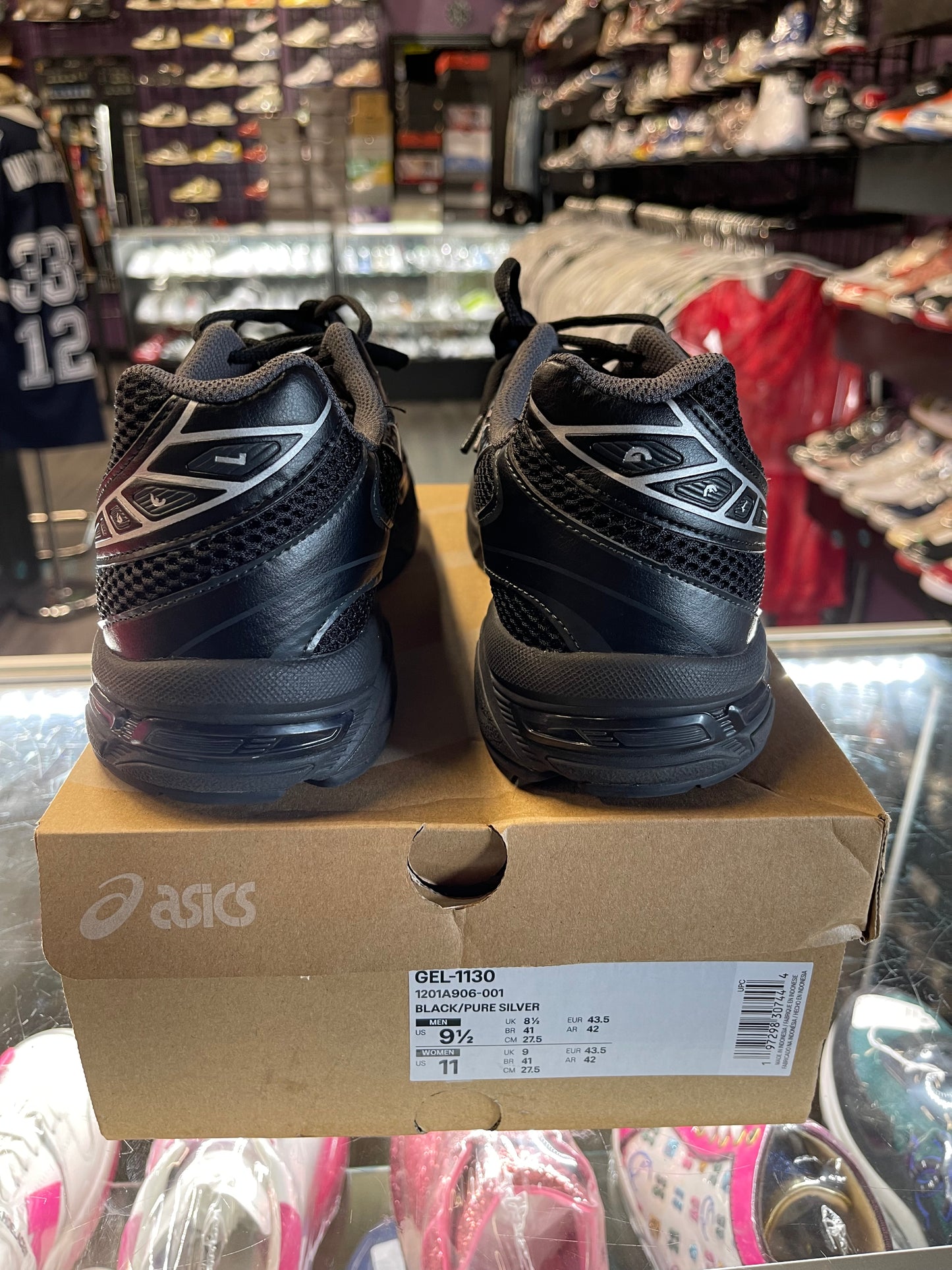 2023 ASICS Gel-1130 "Black Pure Silver"