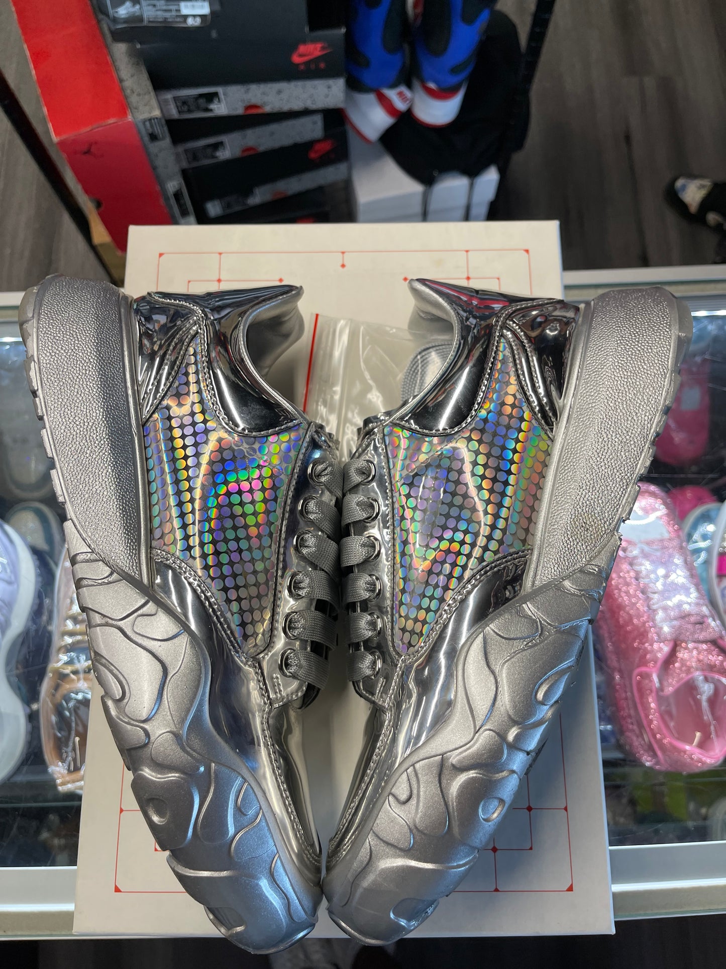 Alexander McQueen "Silver/Holographic"