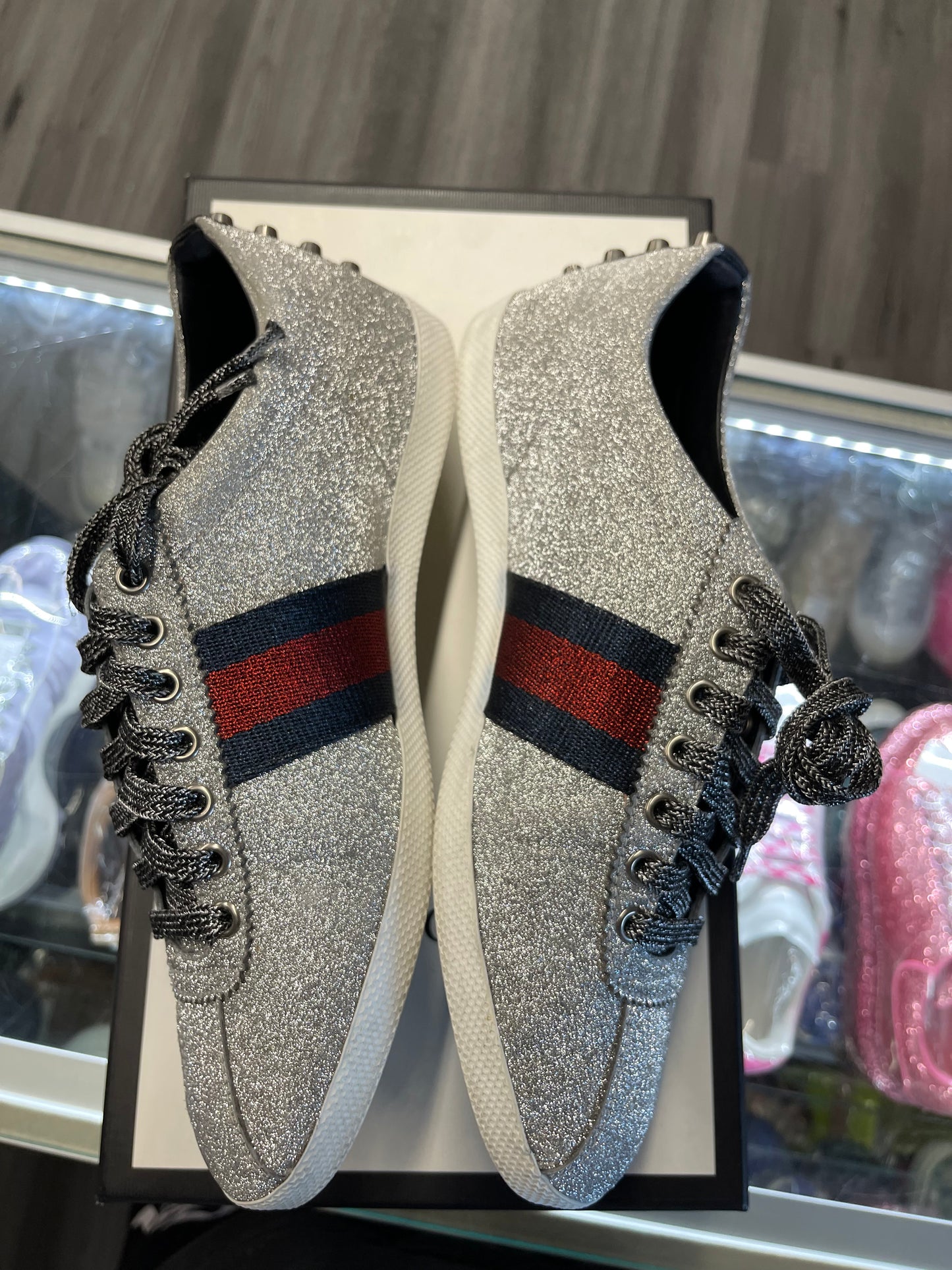 Gucci Bambi Web "Silver"