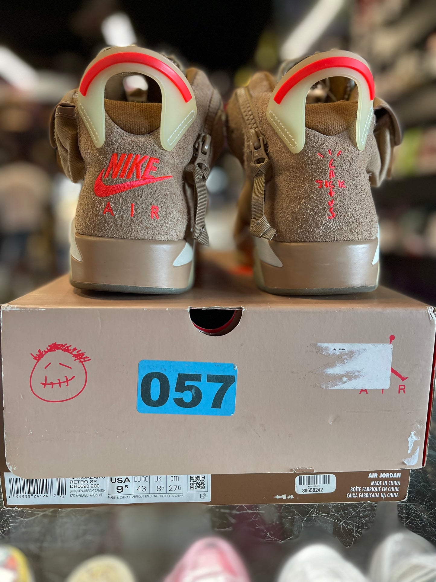 2021 Air Jordan Retro 6 "Travis Scott British Khaki"