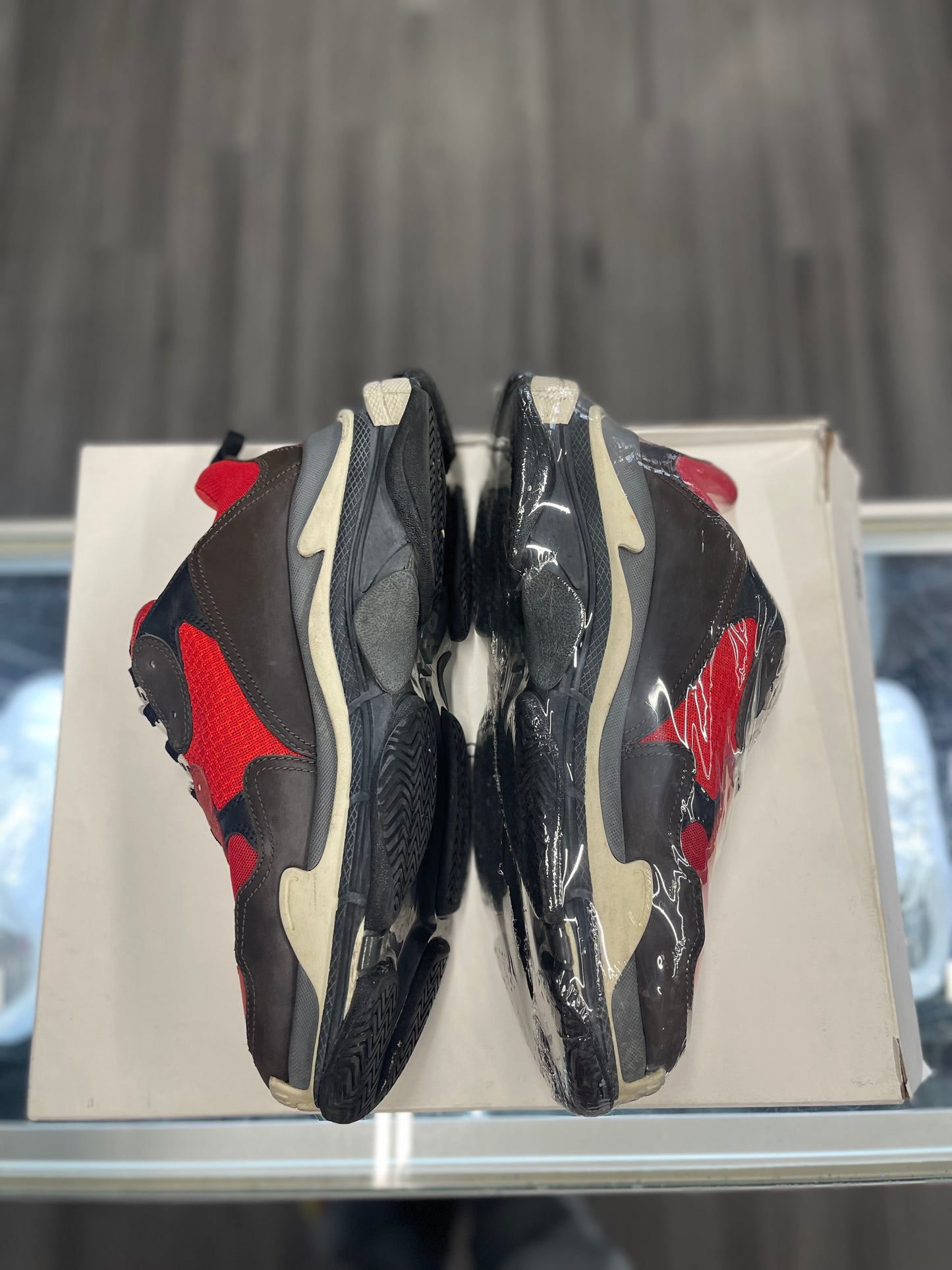 Balenciaga Triple S Pre-Distressed "Red Black"