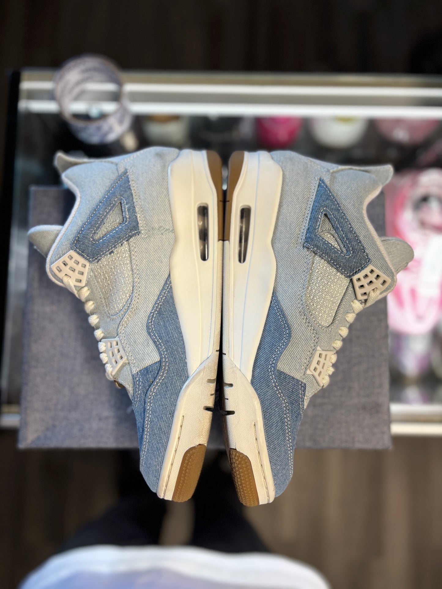 2025 Air Jordan Retro 4 TEX "Worn Blue Denim"