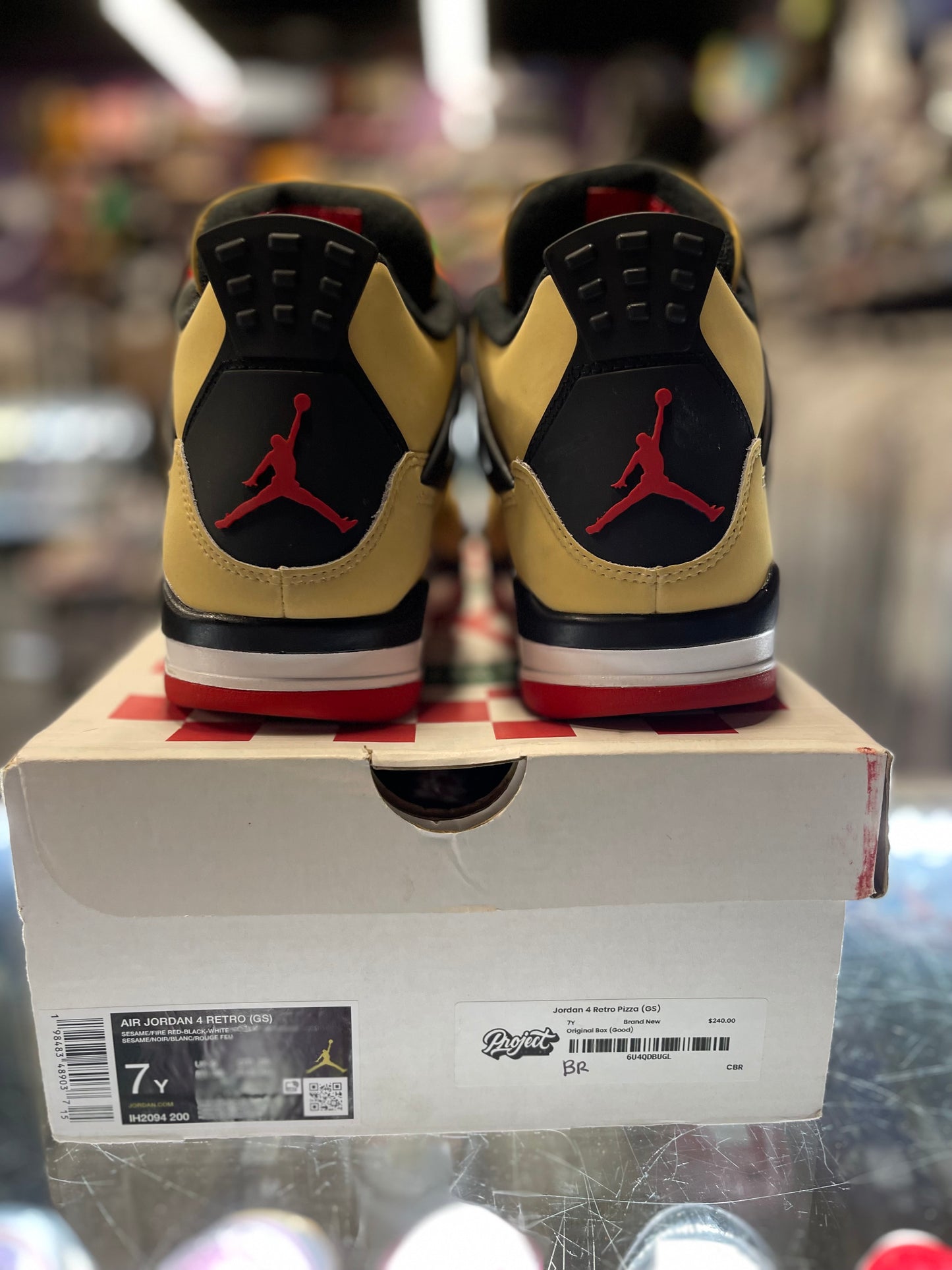 2025 Air Jordan retro 4 "Pizza" (GS)