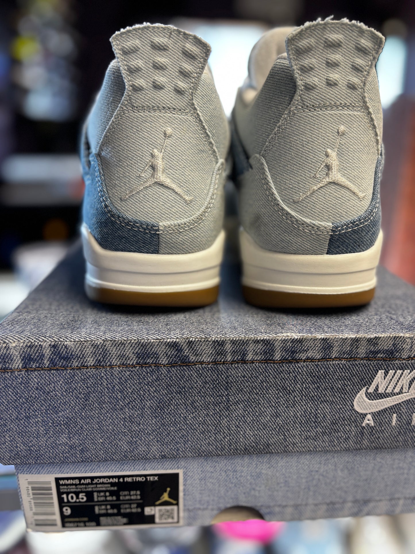 2025 Air Jordan Retro 4 TEX "Worn Blue Denim"