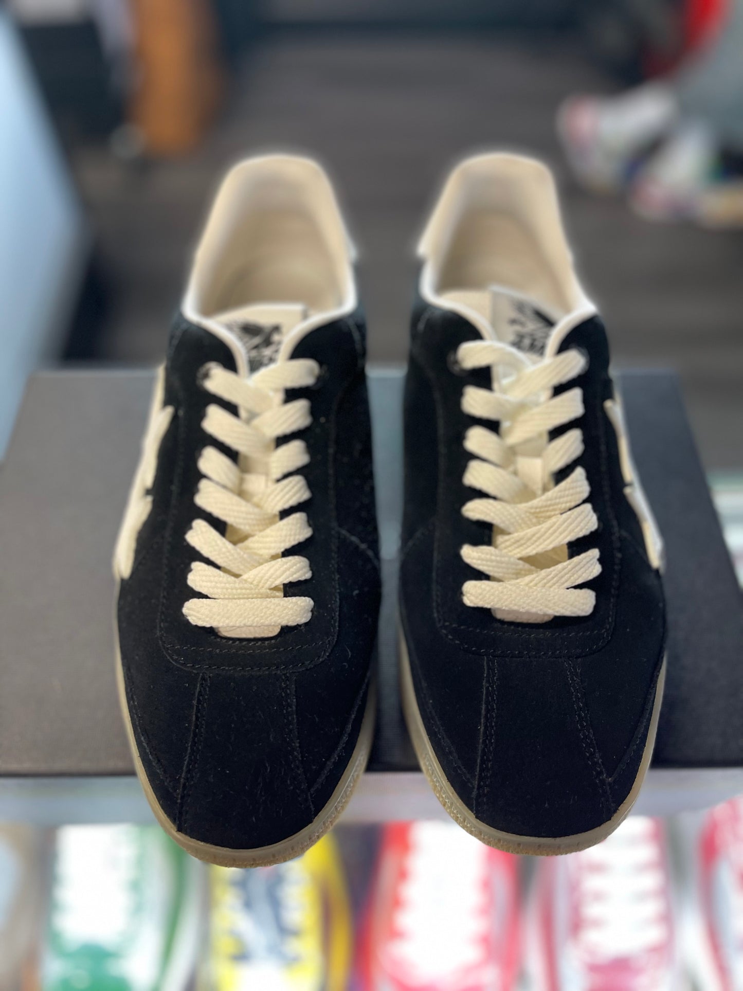AMIRI Pacific Suede Low Top Black/White Stars